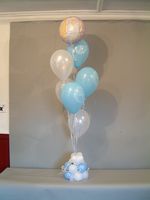 balloons bouquet staggered style