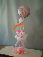 balloons stork it's a girl