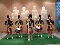 balloon pipes and drums