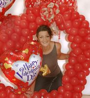 balloon be my valentine heart