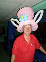 balloon bunny hat
