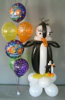 balloons penguins