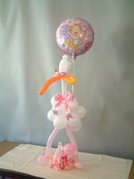 balloon stork girl