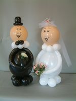 balloon bride and groom small